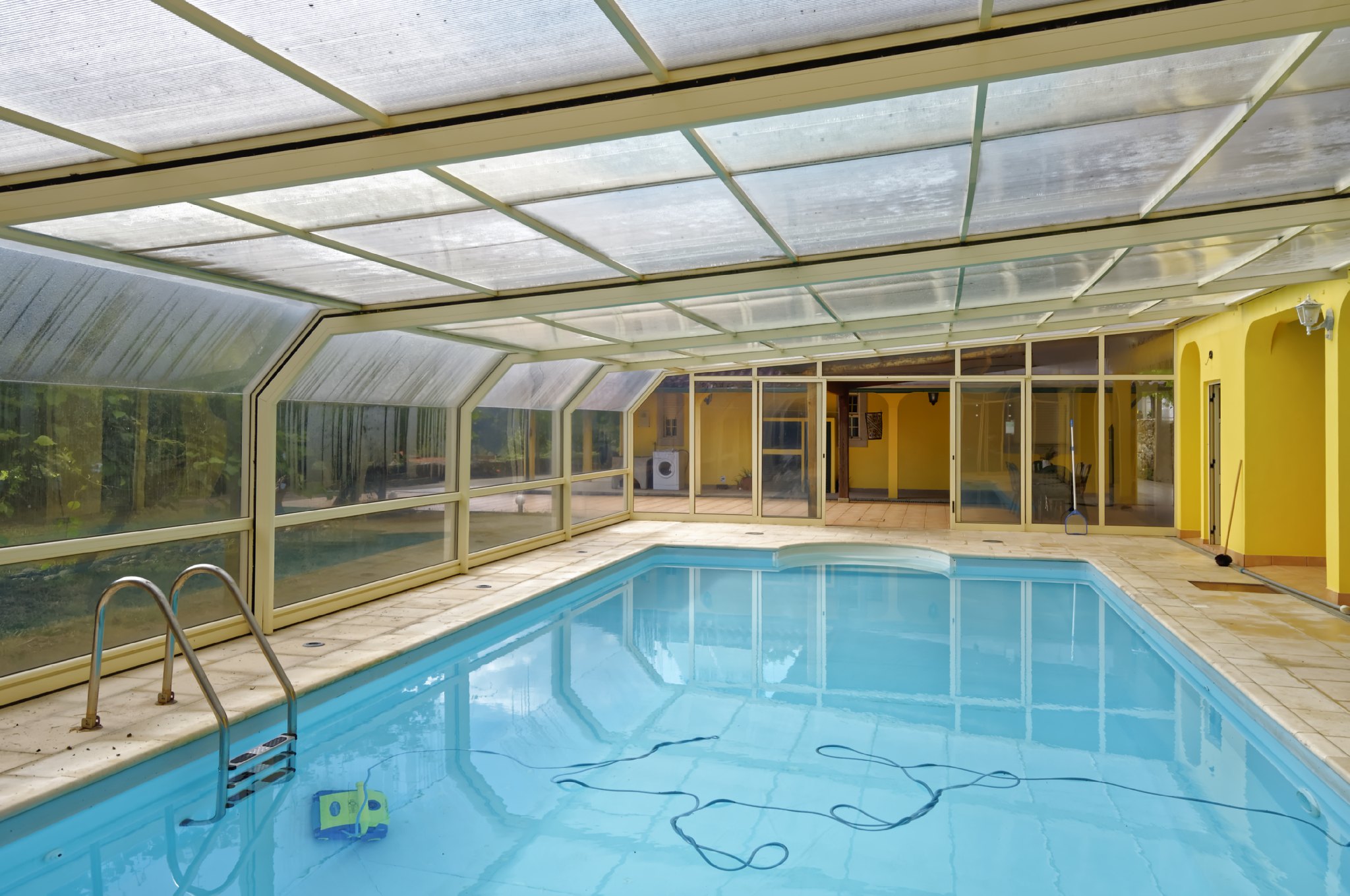 Covered swimming pool